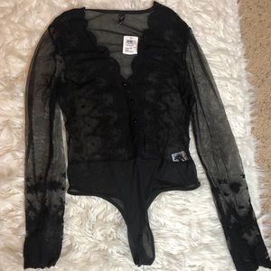 Laced bodysuit